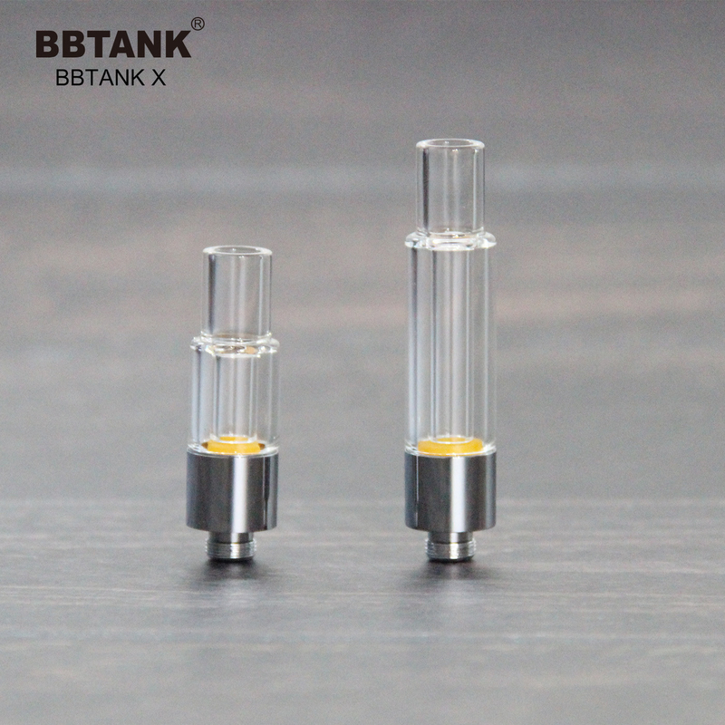 BBTANK 공장 도매 원래 가득 찬 유리 카트리지 0.5 밀리람베르트 1.0 2.0 그램, 510개 스레드, 적당한 넓은 범위 점도유